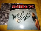 RATED X-MATTER OF TASTE,PRIVATE US METAL,NWOBHM,GLACIER,HEATHEN'S RAGE,LORD,AXIS