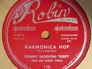 Sonny Terry-Harmonica Hop/Doggin' My Heart Around-Red Robin 110-78
