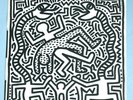 ORIGINAL 1983 KEITH HARING ART PRINT & PROMO ONLY HIP HOP B.BOY RECORD EX RARE