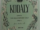 Janos Starker Kodaly  Period LP SPLP 510 MG Opus 8 green cover