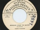 HEAR- Rare Porter Wagoner 45 - Bringing Home The Bacon - RCA Victor - Promo - M-