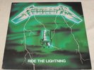 METALLICA 100% ORIGINAL LP France RARE GREEN COVER MISPRINT Ride The Lightning