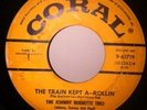 THE JOHNNY BURNETTE TRIO 1956 Train Kept A-Rollin, Coral 45, Rockabilly Original