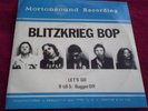 BLITZKRIEG BOP Let's Go 1977 ORIG Mortonsound 45 w/pic sleeve EX/M Rare Punk