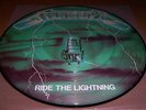 METALLICA - RIDE THE LIGHTNING picture disc pic disk pict.vinyl GREEN LP PROMO