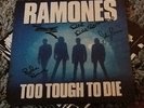 RAMONES - Too Tough To Die. Rare LP. Signed By All 4 Members. EX Punk