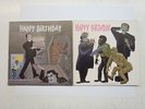 1960'S UNIVERSAL MONSTERS 33 1/3 RPM RECORD/BIRTHDAY CARD 2 DIFFERENT VERSIONS