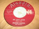 JEANNIE BARNES 45(ALADDIN 3300)MY LOVE SONG