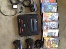 Console Video Game Bundle Sega Mega Drive 2 Controllers 6 Games Sonic 2 Echo T2