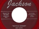 GADDY,BOB  JACKSON 2303  BICYCLE BOOGIE (RED WX)  M-  $600.00