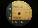 Blue Note 1564 Thelonious Monk Quartet I Mean You / Tad Dameron Sextet Jazz 78