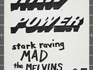 Melvins '85 gig poster Raw Power Skank Puppies Mudhoney Nirvana Mr Epp kbd