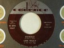 LINK WRAY inst.45  RUMBLE / THE SWAG   CADENCE VG ROCK
