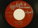 JOHN LEE HOOKER blues 45 HALF A STRANGER / SHAKE, HOLLER+JUMP  MOD.948 G+ to VG-