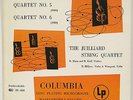 JUILLIARD STRING QUARTET “Quartets 5 + 6” LP COLUMBIA 6-eye 54280 Mann Koff NM