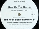 ELTON JOHN LPs King Biscuit Flower Hour 11/3/85 (radio promo ONLY) AUDIOPHILE
