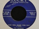 HEAR RARE ROCKABILLY COUNTRY BOPPER Bill Watkins LUCKY Missed the Workhouse