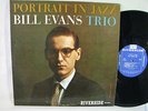 BILL EVANS TRIO   PORTRAIT IN JAZZ   ORIGINAL '59 RIVERSIDE JAZZ LP   NM VINYL 