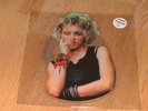 MADONNA BORDERLINE SHAPED UK PICTURE DISC + STICKER W9260P 1986 RARE