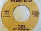 C.T. FEARRIBY - alene b/w don't change - FEARRIBY MUSIC - 