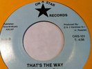 TAMMARAW - thats the way b/w i dont want to lose you - ON A STAR - VG++// NM//