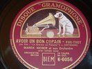 MAREK WEBER ORCH. - Ein Freund, ein guter Freund - 78 rpm / tours Euro Jazz