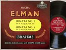 Mischa Elman:Brahms Vln Sonatas #2,3:Orig London LL 1630:No Decca LXT:VG++