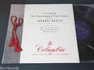 BACH Solo Violin Sonatas 5+6 Johanna MARTZY Columbia Vol. 3 NM 33CX 1288