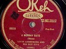 Louis Armstrong Hot Five - A Monday Date - 78 rpm Jazz Record - Okeh 8609   V+