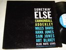 CANNONBALL ADDERLEY Somethin' Else 1963 BLUE NOTE BLP-1595 LP VG++ Miles Davis +