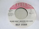 BILLY STORM Please Don't Mention Her Name 45 HBR promo northern soul VG+