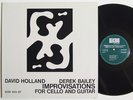 DEREK BAILEY - DAVID HOLLAND Improvisations LP on ECM German Pressing M-