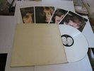BEATLES WHITE ALBUM MINT w LYRICS POSTER+4 PHOTOS MFD FRANCE on WHITE VINYL 2LPs