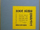 ZOOT SIMS QUARTET Original DISCOVERY 10” LP