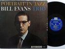 BILL EVANS TRIO Portraits In Jazz RIVERSIDE LP original dg small blue reels lbl