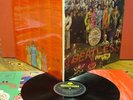 THE BEATLES  Sgt.Peppers  UK PARLOPHONE Wide Spine YELLOW BLACK Mono EX+