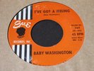 Baby Washington   I've Got a Feeling / Hush Heart   Sue northern soul 45 HEAR ?