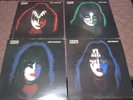 KISS Solo Album Japan Promo Vinyl LP Four Set w Poster Gene Simmons Paul Stanley