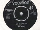 BUD HARPER: MR. SOUL / LET ME LOVE YOU (UK VOCALION 9252) NORTHERN