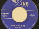 ALONZO SCALES “Hard Luck Child /Can't Agree” blues 45 on WING ’56 nm SUPERB HEAR