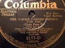 Columbia Photo Players 78rpm The Whole Darn Thing's For You  COLUMBIA 2177D