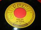 Bopper RAB 45 EARL PETERSON Boogie Blues/In The Dark SUN 197 Pushmarks ORIG VG+