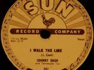 RARE JOHNNY CASH SUN 78--I WALK THE LINE b/w GET RHYTHM--SUN 241