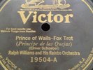 RALPH WILLIAMS & RAINBOW ORCH 78rpm Prince Of Wails Get Lucky Chicago Stomp