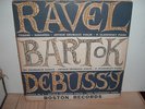 ARTHUR GRUMIAUX & P. ULANOWSKY     RAVEL, BARTOK, DEBUSSY    RARE BOSTON LP VG++