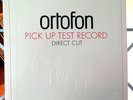 ORTOFON Pick Up Test Record LP DIRECT CUT #0001  NM G/F