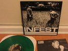 INFEST - Slave LP on GREEN vinyl punk/kbd/HC/sxe NM/NM w/insert RARE