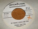 Porgy and the Monarchs My Heart Cries For You Promo original Northern Soul 45