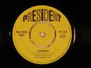 THE FOUR GEES reggae 45 ETHIOPIA / ROUGH RIDER   PRESIDENT VG+
