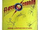 QUEEN FLASH GORDON  - SIGNED BY BAND - VINYL RECORD SLEEVE ONLY 100% ORIGINAL